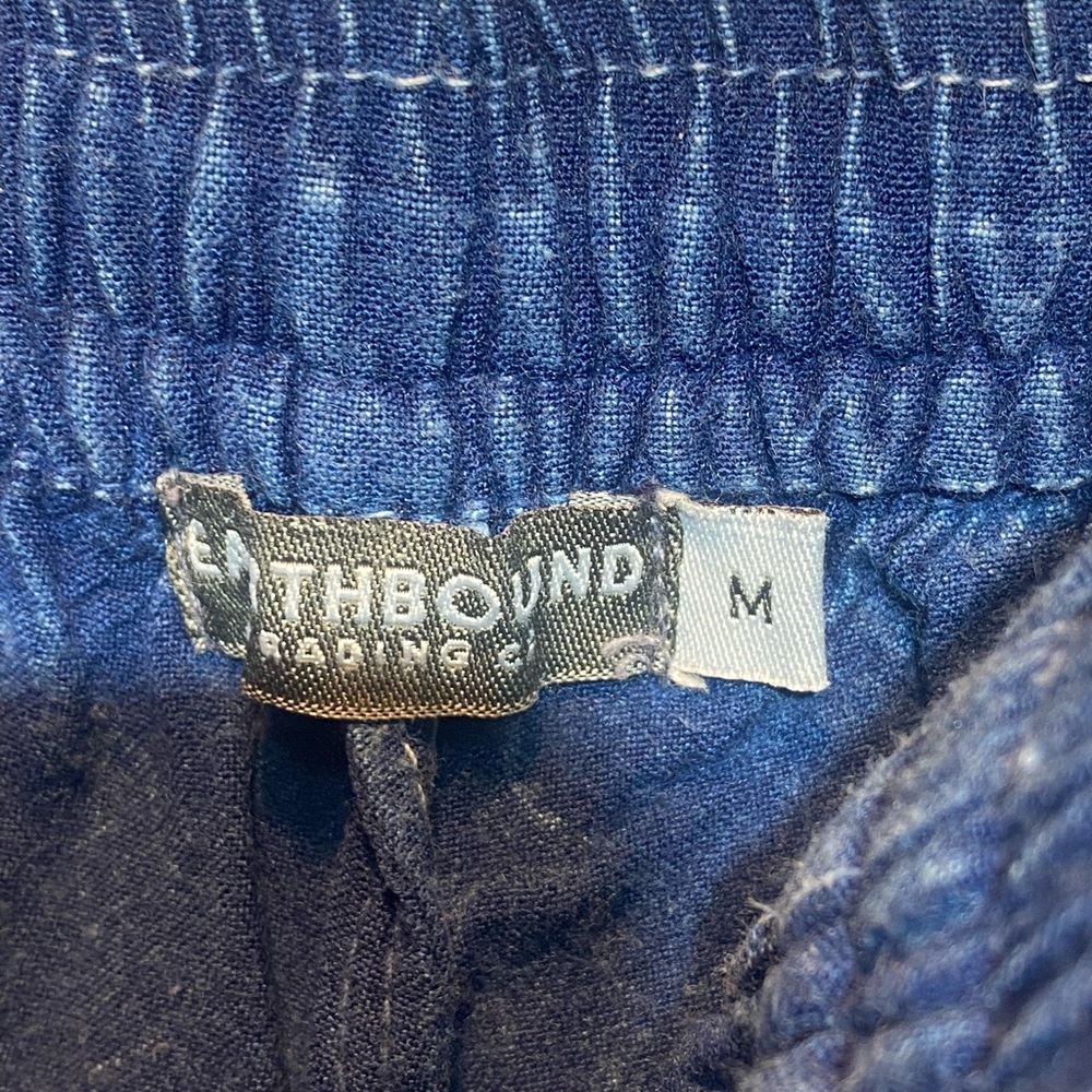 Blue Drawstring Shorts - Picture 3 of 5